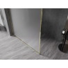 Mexen Kioto-F душ панел Walk-in с рамка 120 x 202 см, матов 8 мм, злато - 800-120-104-50-30