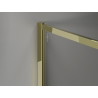 Mexen Kioto-F душ панел Walk-in с рамка 120 x 202 см, матов 8 мм, злато - 800-120-104-50-30