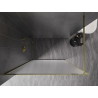 Mexen Kioto-F душ панел Walk-in с рамка 120 x 202 см, матов 8 мм, злато - 800-120-104-50-30