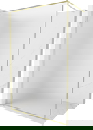 Mexen Kioto-F стена за душ Walk-in с рамка 90 x 202 cm, мразовит 8 mm, злато четкано - 800-090-104-55-30