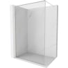 Mexen Kioto-F стена за душ Walk-in с рамка 130 x 202 см, прозрачно 8 мм, четкан никел - 800-130-104-97-00
