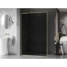 Mexen Kioto-F душ кабина тип Walk-in с рамка 90 x 202 см, графит 8 мм, четка злато - 800-090-104-55-40