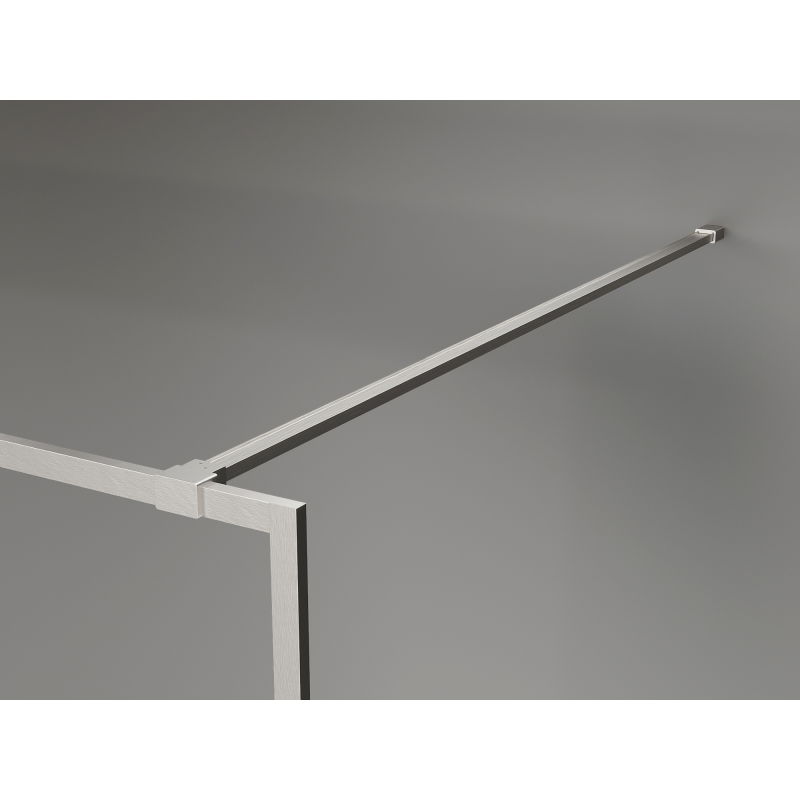 Mexen Kioto-F стъклена стена за душ Walk-in с рамка 110 x 202 см, матирано стъкло 8 мм, матиран никел - 800-110-104-97-30