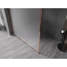 Mexen Kioto-F душ параван Walk-in с рамка 70 x 202 см, матирано 8 мм, розово злато