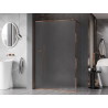 Mexen Kioto-F душ параван Walk-in с рамка 70 x 202 см, матирано 8 мм, розово злато