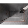 Mexen Kioto-F душ параван Walk-in с рамка 70 x 202 см, матирано 8 мм, розово злато