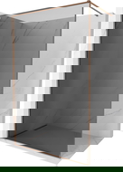 Mexen Kioto-F душ кабина с рамка Walk-in 100 x 202 см, графит 8 мм, розово злато - 800-100-104-60-40