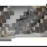 Мексен Лима сгъваема душ кабина 90 x 90 см, графит, хром + плосък под, бял - 856-090-090-01-40-4010