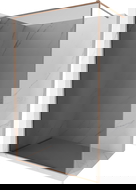 Mexen Kioto-F душ стена Walk-in с рамка 110 x 202 см, графит 8 мм, четка мед - 800-110-104-65-40