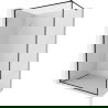 Mexen Kioto-F преграда за душ Walk-in с рамка 60 x 202 cm, прозрачна 8 mm, черна - 800-060-104-70-00