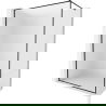 Mexen Kioto-F стена за душ Walk-in с рамка 90 x 202 см, матирано 8 mm, черно - 800-090-104-70-30
