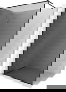 Mexen Kioto-F душ стена Walk-in с рамка 100 x 202 см, графит 8 мм, черна - 800-100-104-70-40