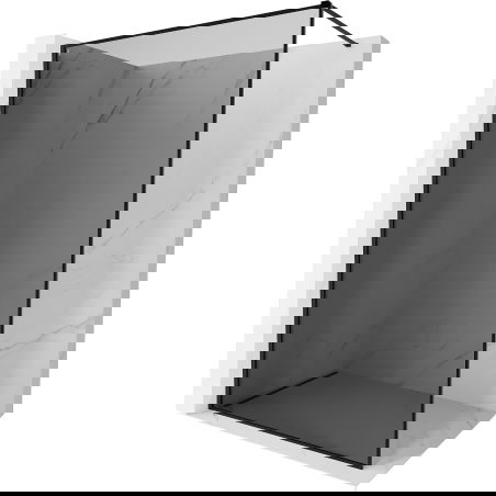 Mexen Kioto-F душ стена Walk-in с рамка 140 x 202 cm, графит 8 mm, черна - 800-140-104-70-40