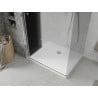 Mexen Лима сгъваема душ кабина 90 x 110 см, графит, хром + Flat душ платформа, бял - 856-090-110-01-40-4010