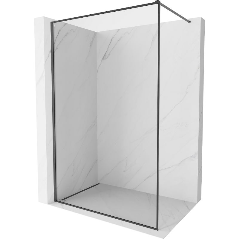 Mexen Kioto-F душ параван Walk-in с рамка 145 x 202 см, прозрачен 8 мм, матиран сив оръжие - 800-145-104-66-00
