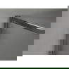 Mexen Kioto-F душ стена Walk-in с рамка 90 x 202 см, графит 8 мм, gun gray brushed - 800-090-104-66-40