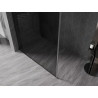 Mexen Kioto-F душ преграда Walk-in с рамка 130 x 202 см, графит 8 мм, четка сив