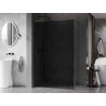 Mexen Kioto-F душ преграда Walk-in с рамка 130 x 202 см, графит 8 мм, четка сив