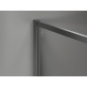 Mexen Kioto-F душ преграда Walk-in с рамка 130 x 202 см, графит 8 мм, четка сив