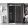 Mexen Kioto-F душ кабина Walk-in с рамка 130 x 120 см, прозрачен 8 мм, бял - 800-130-202-04-20-120