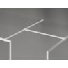 Mexen Kioto-F стена за душ Walk-in с рамка 170 x 120 cm, прозрачно 8 mm, бяло - 800-170-202-04-20-120