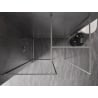 Mexen Киото-F душ преграда Walk-in с рамка 130 x 70 cm, прозрачно 8 mm, четка никел - 800-130-202-04-97-070