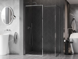 Mexen Kioto-F душ параван Walk-in с рамка 85 x 70 см, прозрачен 8 мм, хром