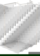 Mexen Kioto-F Стъклена преграда за душ Walk-in с рамка 160 x 70 см, прозрачно 8 мм, матиран никел - 800-160-202-04-97-070