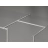 Mexen Kioto-F преграда за душ Walk-in с рамка 120 x 75 cm, прозрачна 8 mm, четкан никел - 800-120-202-04-97-075