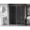 Mexen Kioto-F душ преграда Walk-in с рамка 125 x 120 см, прозрачно 8 мм, хром - 800-125-202-04-00-120