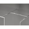 Mexen Kioto-F параван за душ тип Walk-in с рамка 140 x 120 см, прозрачна 8 мм, хром - 800-140-202-04-00-120