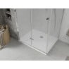 Mexen Lima сгъваема душ кабина 70 x 90 см, прозрачна, хром + корито Flat - 856-070-090-01-00-4010