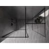 Mexen Kioto-F стена за душ Walk-in с рамка 155 x 70 см, прозрачно 8 мм, черно - 800-155-202-04-70-070