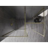 Mexen Kioto-F Душ преграда Walk-in с рамка 140 x 100 см, прозрачна 8 мм, златна