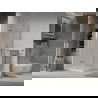 Mexen Lima душ кабина сгъваема 90 x 90 см, прозрачна, хром + поддушник Flat - 856-090-090-01-00-4010