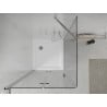 Mexen Lima сгъваема душ кабина 80 x 80 см, прозрачна, хром + корито Flat - 856-080-080-01-00-4010