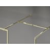 Mexen Kioto-F преграда за душ Walk-in с рамка 135 x 120 cm, прозрачно 8 mm, златно - 800-135-202-04-50-120