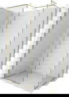 Mexen Kioto-F душ кабина Walk-in с рамка 170 х 120 см, прозрачно 8 мм, злато - 800-170-202-04-50-120