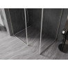 Mexen Kioto-F душ панел Walk-in с рамка 170 x 110 см, прозрачен 8 мм, четкан никел