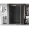 Mexen Kioto-F душ панел Walk-in с рамка 170 x 110 см, прозрачен 8 мм, четкан никел