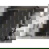 Mexen Киото-F душ стена Walk-in с рамка 160 x 105 см, прозрачно 8 mm, злато четкано - 800-160-202-04-55-105