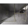 Mexen Kioto-F душ кабина Walk-in с рамка 130 x 115 см, прозрачно 8 мм, златисто четкано - 800-130-202-04-55-115
