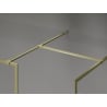 Mexen Kioto-F душ кабина Walk-in с рамка 170 x 115 cm, прозрачно 8 mm, златисто мат - 800-170-202-04-55-115