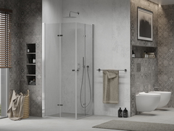 Mexen Lima Duo душ кабина сгъваем 70 x 70 см, прозрачна, хром - 856-070-070-02-00