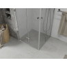 Mexen Lima Двойна сгъваема душ кабина 90 x 90 см, прозрачна, хром - 856-090-090-02-00