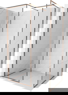 Mexen Kioto-F стена за душ Walk-in с рамка 160 x 90 см, прозрачно 8 мм, розово злато - 800-160-202-04-60-090