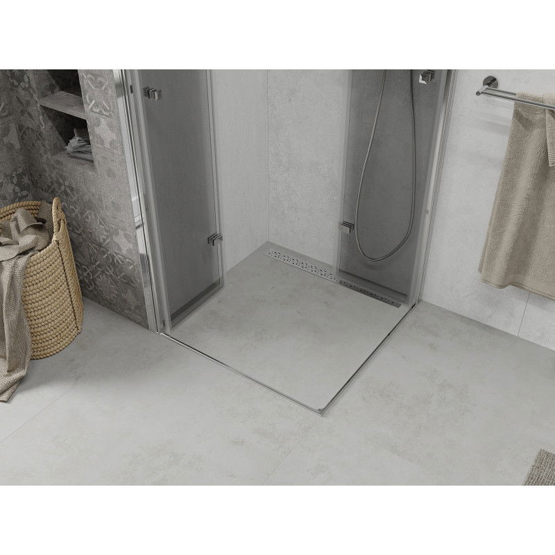 Mexen Lima Duo сгъваема душ кабина 90 x 90 см, прозрачна, хром - 856-090-090-02-00