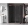 Mexen Kioto-F душ кабина с рамка 160 x 120 см, прозрачен 8 мм, розово злато - 800-160-202-04-60-120