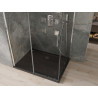 Mexen Omega плъзгаща душ кабина 100 x 90 см, прозрачна, хром + поддушово корито