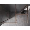 Стенна за душ Mexen Kioto-F Walk-in с рамка 140 x 115 cm, прозрачна 8 mm, матирана мед - 800-140-202-04-65-115